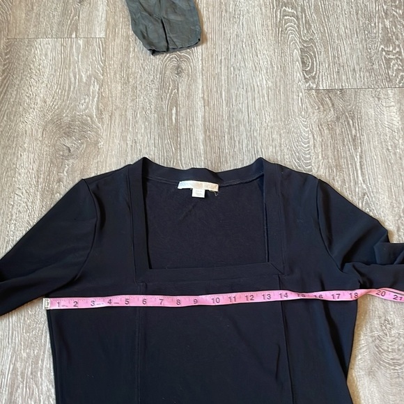 Boston Proper Women’s Split Hem Square Neck Tunic Medium - Picture 4 of 6